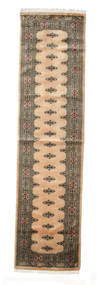 Pakistan Bokhara 3Ply Rug 78X307 Authentic
 Oriental Handknotted Hallway Runner
 Light Brown/Dark Beige (Wool, Pakistan)