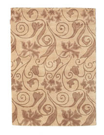 Himalaya Rug 110X154 Authentic
 Modern Handknotted Light Brown/Dark Beige (Wool, India)