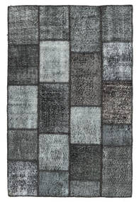 Patchwork Tappeto 120X182 Moderno Fatto A Mano Blu/Grigio Scuro (Lana, Turchia)