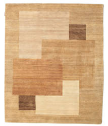 Himalaya Matto 154X188 Moderni Käsinsolmittu Tummanbeige/Vaaleanruskea (Villa, Intia)