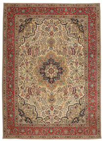 Tabriz Patina Rug 295X405 Authentic
 Oriental Handknotted Light Brown/Dark Red Large (Wool, Persia/Iran)