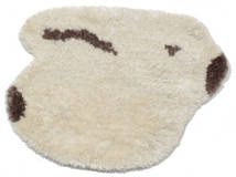 Funny-Bunny Promo - Weiß/Braun Teppich
 90X115 Moderner Dunkel Beige/Hellbraun ( Indien)