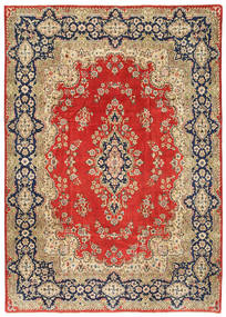 Kerman Patina Tapete 208X294 Oriental Feito A Mão Castanho Claro/Castanho (Lã, Pérsia/Irão)