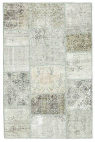 Patchwork Tappeto 100X154 Moderno Fatto A Mano Beige/Grigio Chiaro (Lana, Turchia)
