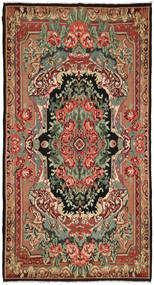 Kilim Rose Tapete 216X396 Oriental Tecidos À Mão Vermelho Escuro/Castanho (Lã, Moldávia)
