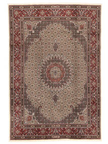 Moud Sherkat Farsh Tæppe 200X300 Ægte Orientalsk Håndknyttet Lysebrun/Mørkebrun (Uld/Silke, Persien/Iran)