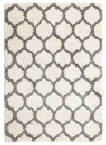Tapete Berber Shaggy Illusia - Branco pérola / Cinzento CVD13329