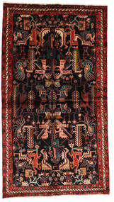 Nahavand Tapete 137X245 Oriental Feito A Mão Castanho Escuro/Vermelho Escuro (Lã, Pérsia/Irão)