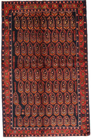 Nahavand Tapete 140X222 Oriental Feito A Mão Vermelho Escuro/Verde Escuro (Lã, Pérsia/Irão)