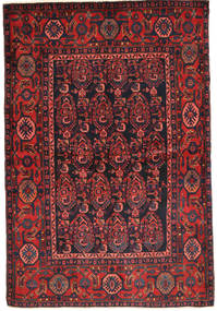 Nahavand Tapete 141X211 Oriental Feito A Mão Azul Escuro/Vermelho Escuro (Lã, Pérsia/Irão)