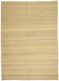 Kelim Moderni Matto 206X287 Moderni Käsinkudottu Tummanbeige/Beige (Villa, Afganistan)
