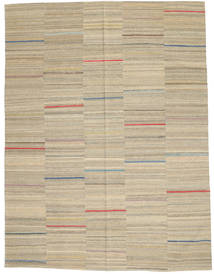 Kilim Moderno Tapete 183X240 Moderno Tecidos À Mão Castanho Claro/Verde Azeitona (Lã, Afeganistão)