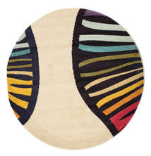 Vases 러그 Ø 150 모던 원형 베이지/다크 퍼플 ( 터키)