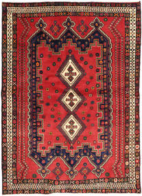 Afshar Koberec 160X225 Orientální Ručně Tkaný Tmavě Červená/Tmavě Hnědá (Vlna, Persie/Írán)