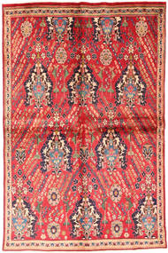 Afshar Koberec 146X227 Orientální Ručně Tkaný Červenožlutá/Světle Růžová (Vlna, Persie/Írán)