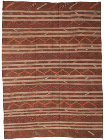 Kilim Semi-Antigo Turquia Tapete 244X333 Oriental Tecidos À Mão Vermelho Escuro/Castanho Claro (Lã, Turquia)