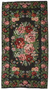 Rosekelim Moldavia Sag 215X413 Autentični
 Orijentalni Ručno Tkani Tamnosiva/Tamnozelena (Vuna, Moldavija)