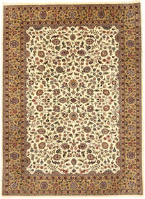 Tabriz Royal Tapijt 175X245 Echt Oosters Handgeknoopt Lichtbruin/Bruin/Geel ( India)