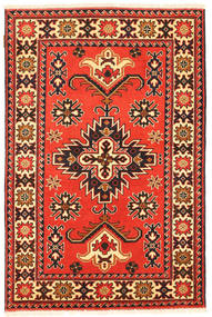 Kazak Teppich 99X153 Echter Orientalischer Handgeknüpfter Rot/Dunkelbraun (Wolle, Pakistan)