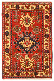 Kazak Teppich 98X151 Echter Orientalischer Handgeknüpfter Rost/Rot/Dunkelbraun (Wolle, Pakistan)