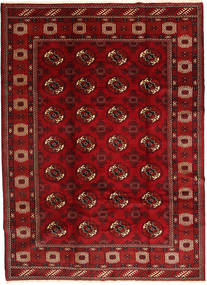 Turcomano Tapete 211X290 Oriental Feito A Mão Vermelho Escuro/Castanho Alaranjado (Lã, Pérsia/Irão)