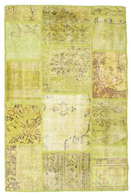 Patchwork Teppich
 97X150 Echter Moderner Handgeknüpfter Gelb/Olivgrün (Wolle, Türkei)