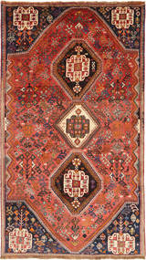 Qashqai Rug 158X278 Authentic
 Oriental Handknotted Dark Red/Orange (Wool, Persia/Iran)