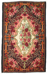 Rose Kelim Moldavia Rug 244X390 Authentic Oriental Handwoven Black/Dark Red (Wool, Moldova)