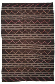 Kilim Semi-Antigo Turquia Tapete 233X340 Oriental Tecidos À Mão Preto/Castanho Escuro (Lã, Turquia)