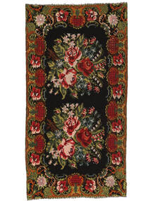 Rosekelim Moldavia Sag 182X350 Autentični
 Orijentalni Ručno Tkani Tamnosmeđa/Crna (Vuna, Moldavija)