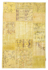 Patchwork Teppich
 98X151 Echter Moderner Handgeknüpfter Gelb (Wolle, Türkei)