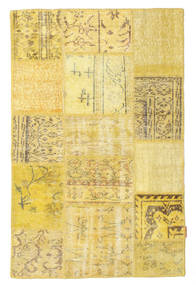 Patchwork Teppich
 99X153 Echter Moderner Handgeknüpfter Gelb (Wolle, Türkei)
