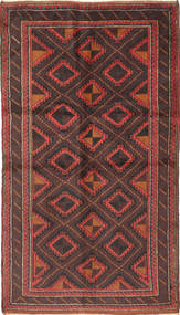 Baluch 러그 114X203 정품
 오리엔탈 수제 다크 레드/다크 브라운 (울, 아프가니스탄)