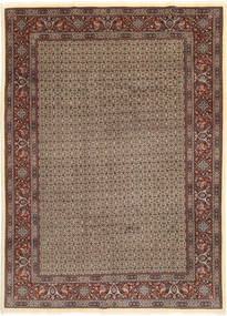 Moud Sherkat Farsh Koberec 203X283 Orientální Ručně Tkaný Světle Šedá/Tmavě Červená (Vlna/Hedvábí, Persie/Írán)