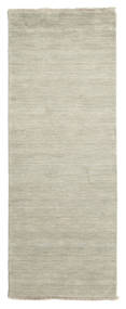 Handloom Fringes - Grey/Light Green Rug 80X200 Modern Hallway Runner
 Light Grey/Dark Beige (Wool, India)