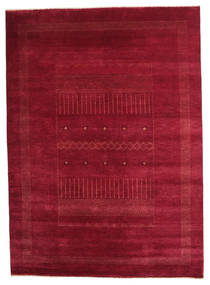 Gabbeh Loribaft Rug 196X274 Authentic
 Modern Handknotted Crimson Red/Dark Red (Wool, India)