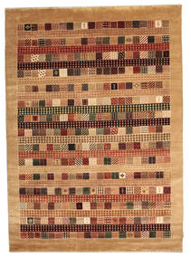 Gabbeh Loribaft Rug 194X274 Authentic
 Modern Handknotted Light Brown/Dark Red (Wool, India)