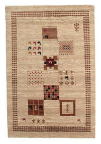Gabbeh Loribaft Rug 150X222 Authentic
 Modern Handknotted Light Brown/Dark Beige (Wool, India)