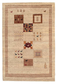 Gabbeh Loribaft Rug 150X221 Authentic
 Modern Handknotted Dark Beige/Light Brown (Wool, India)
