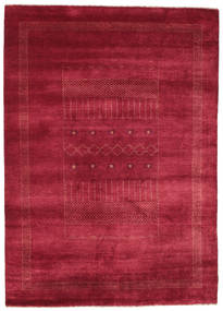 Gabbeh Loribaft Rug 151X214 Authentic
 Modern Handknotted Crimson Red/Dark Red (Wool, India)