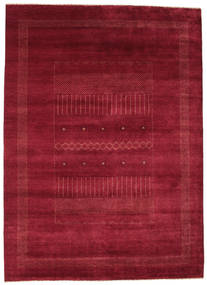 Gabbeh Loribaft Rug 199X275 Authentic
 Modern Handknotted Dark Red (Wool, India)