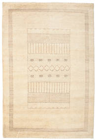 Gabbeh Loribaft Rug 150X223 Authentic
 Modern Handknotted Beige/Yellow (Wool, India)