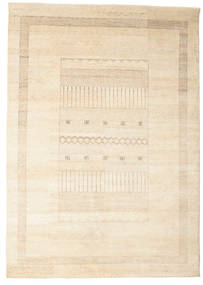 Gabbeh Loribaft Rug 196X278 Authentic
 Modern Handknotted Beige/Yellow (Wool, India)