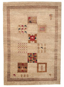 Gabbeh Loribaft Tapete 150X215 Moderno Feito A Mão Castanho Claro/Bege Escuro (Lã, Índia)