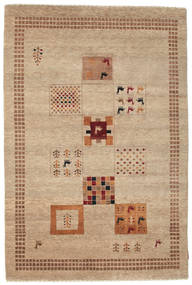 Gabbeh Loribaft Rug 150X225 Authentic
 Modern Handknotted Light Brown/Brown (Wool, India)