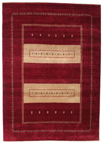 Gabbeh Loribaft Rug 195X275 Authentic
 Modern Handknotted Dark Red/Light Brown (Wool, India)