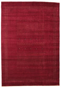 Gabbeh Loribaft Rug 197X281 Authentic
 Modern Handknotted Crimson Red/Dark Red (Wool, India)