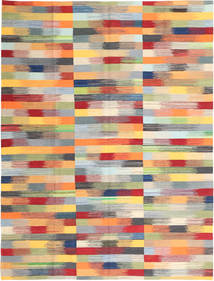 Kilim Modern Rug 219X286 Authentic
 Modern Handwoven Dark Beige/Rust Red (Wool, Afghanistan)