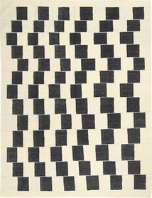 Kilim Modern Rug 220X287 Authentic
 Modern Handwoven Beige/Dark Grey (Wool, Afghanistan)