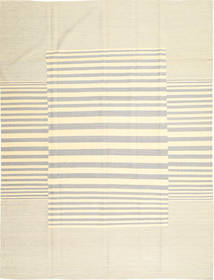 Kelim Moderni Matto 217X286 Moderni Käsinkudottu Beige/Tummanbeige (Villa, Afganistan)